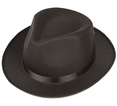 Sombrero Negro De Gánster Ajustable