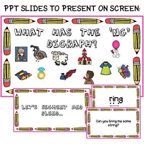 Consonant Digraph Ng Worksheets Game And Ppt Slides Made By Teachers