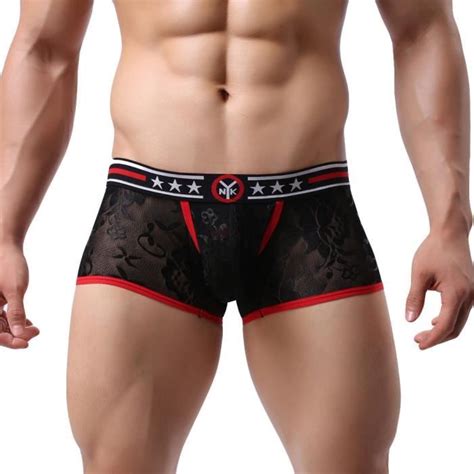 Sous V Tements Sexy En Dentelle Pour Hommes Xiao Black Cdiscount