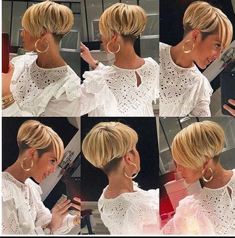 Pin By David Connelly On Bleach Blonde Hair W Dark Nape Short Hair