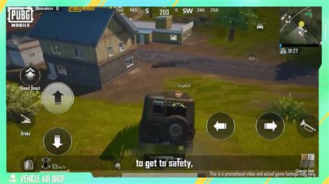 PUBG MOBILE Vehicle Airdrop Guide Gear Front Mode YouTube