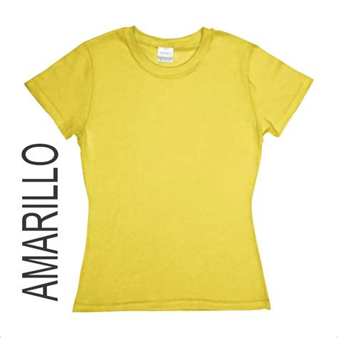 Playera Yazbek Dama D Amarillo Mega Impresiones Y Bordados