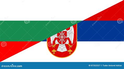 Bulgaria Serbia Flag Stock Illustration Illustration Of Flag 87352537