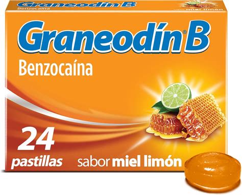 Graneodín B para dolor de garganta sabor miel limón Amazon mx