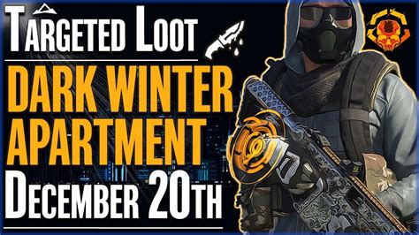 The Division Targeted Loot Today December Dark Winter