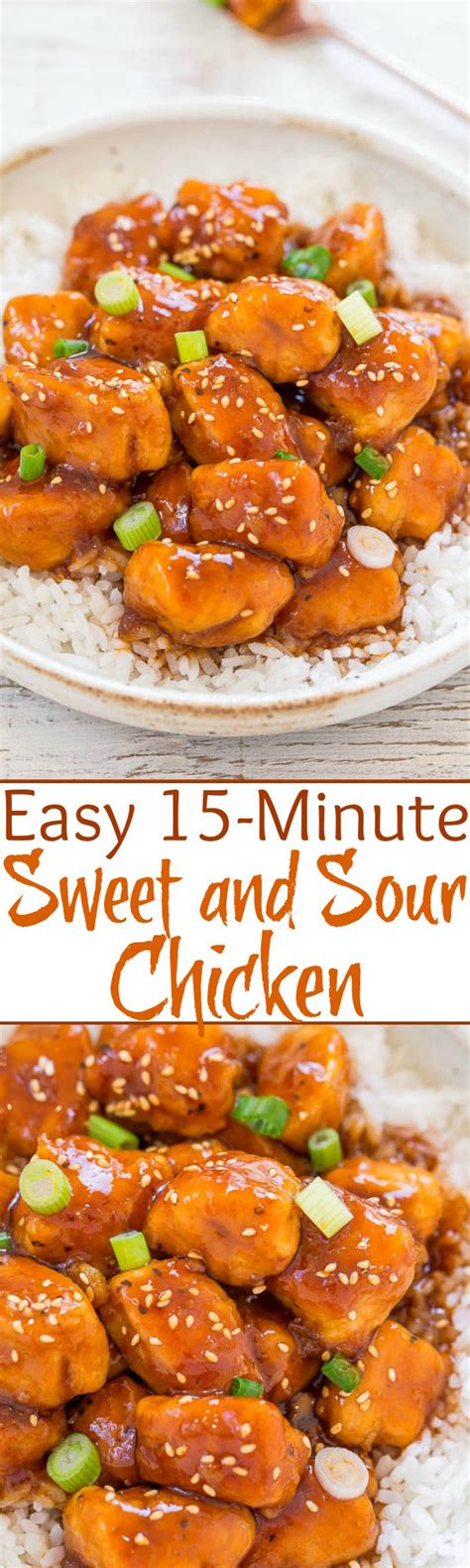 Easy 15 Minute Sweet And Sour Chicken Averie Cooks