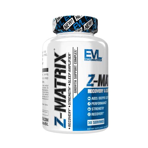 Evlution Nutrition Z Matrix Nighttime Recovery And Sleep Support 30 Ser 120 Caps Tu Tienda