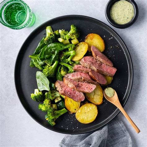 Lamb Rump Steaks With Garlic Potatoes Mint Aioli Recipe Lamb Rump