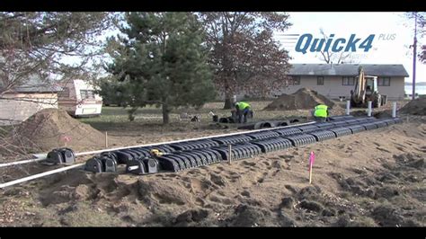 Septic Mound System Installation Using Infiltrator Chambers Youtube