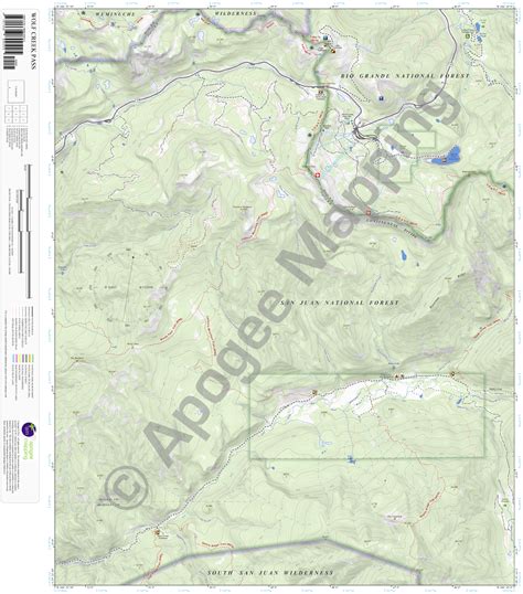 Wolf Creek Pass Co Amtopo By Apogee Mapping Inc