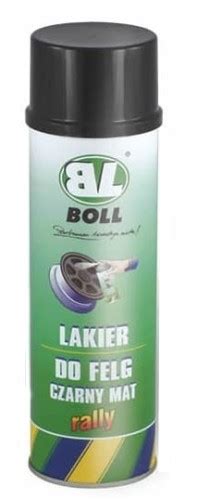 Boll Lakier Do Felg Samochodowych Spray Czarny Mat Lakierowanko