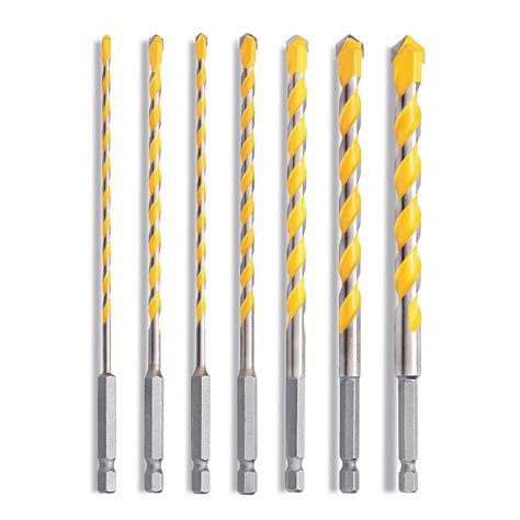 Amazon 7 PCS Masonry Drill Bit Set 1 8 To 1 2 Concrete Drill