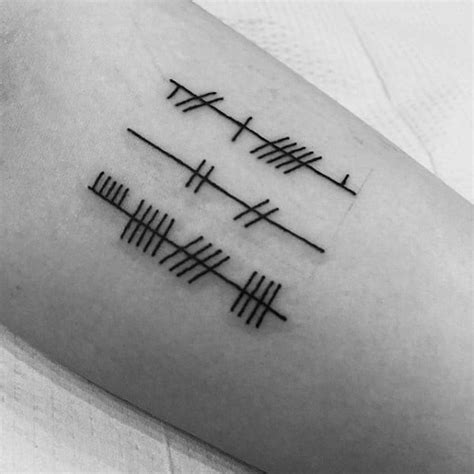 50 Ogham Tattoo Designs For Men - Ancient Alphabet Ink Ideas