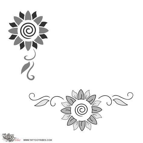 Sunflower Tattoo Stencils | Best Flower Site