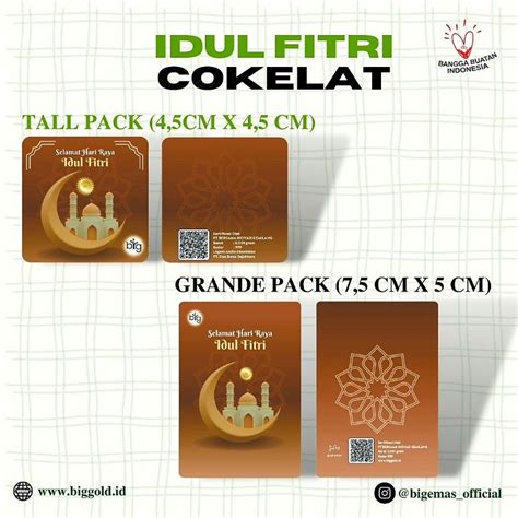 Jual Emas Logam Mulia 24K BIG Gold 0 001 Gram Edisi Idul Fitri