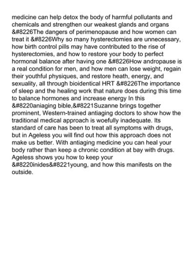 Ageless The Naked Truth