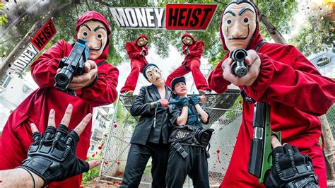 Money Heist Parkour Vs Police CHASE 48 ALL POLICE ELIMINATED