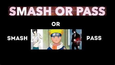 Smash Or Pass Anime Boys Survey Quotev