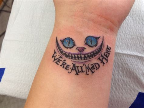 Cheshire Cat of Alice in Wonderland Easy Disney Tattoo - Easy Disney Tattoos - Easy Tattoos - Crayon