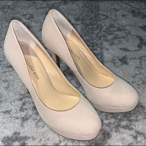 Gianni Bini Shoes Gianni Bini Nude Platform Heels Size 85 Poshmark