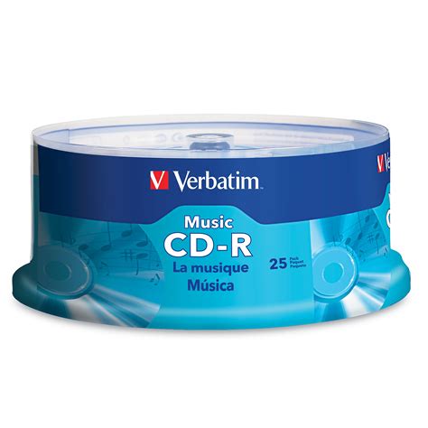 Amazon.com: Verbatim Music CD-R 80 Minute 700 MB Blank Recordable Audio Discs 25pk Spindle ...