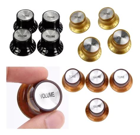 Knobs Perilla Colores Campana Aluminio Guitarra Bajo Pzs Cuotas Sin