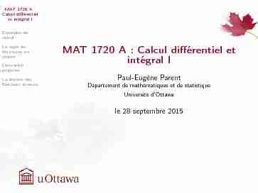 Mat A Calcul Diff Rentiel Et Int Gral I Pdf