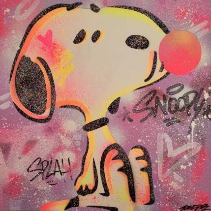 Peinture Snoopy Bubble Gum Par Kedarone Carr D Artistes