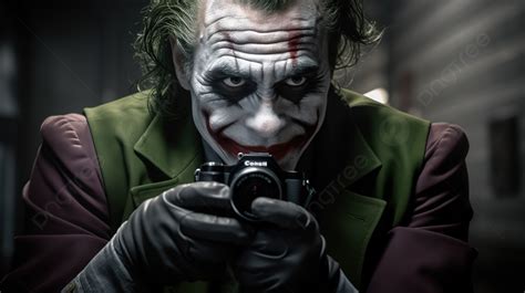 Photo Of Joker With His Camera Background Pictures Of The Joker