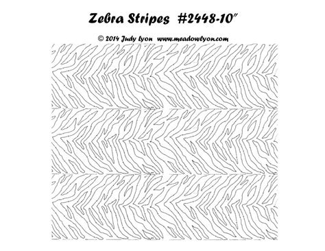 Zebra Stripes 10″ Edge to Edge Pantograph – MeadowLyon Designs