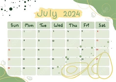 Calendario Julio Png Dibujos Calendario Mes De Julio Png Y