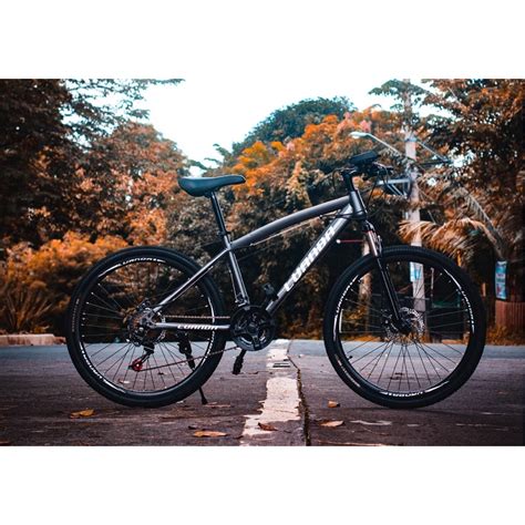 LUANDA GRAY 26inch Carbon Steel Frame Mountain Bike Adult Bicycles