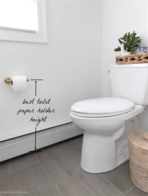 Must Have Bathroom Measurements Towel Bar Height Toilet Paper Holder