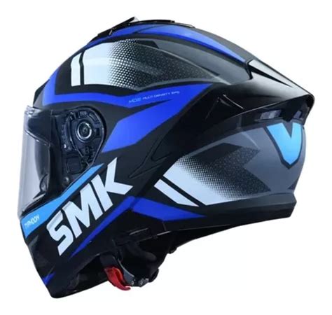 Casco Moto Integral Smk Typhoon Thorn Doble Visor