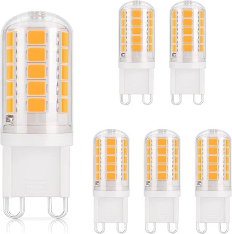 DiCUNO G9 LED Bulbs Ceramic Base 4W 40W Halogen Equivalent 400lm