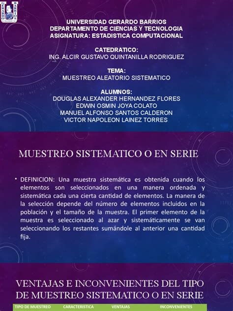 Muestreo Aleatorio Sistematico Pdf Muestreo Estadísticas Science