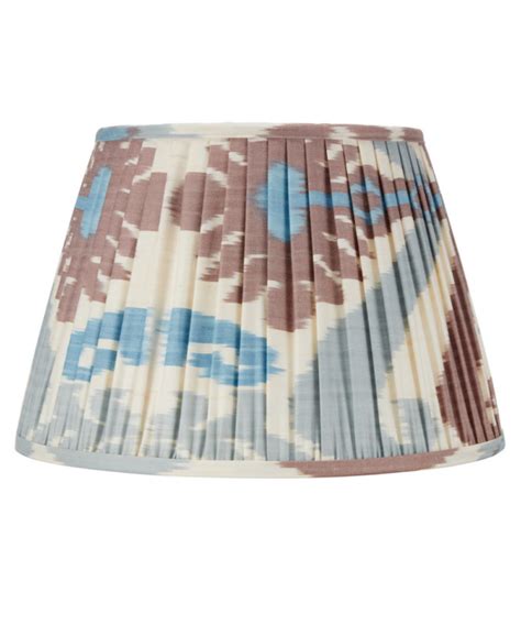 Brown silk Ikat lampshades - Designs By Origin