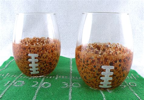 DIY Football Party Decorations - Football Glasses - Gina Tepper