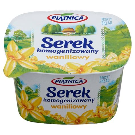 Piątnica Serek Homogenizowany Waniliowy 150 G 1 Szt0150 Kg Piątnica