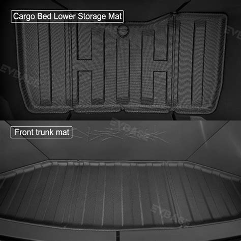 Tesla Cybertruck Frunk Truck Bed Mat Cargo Liner All Weather Rugged Li ...