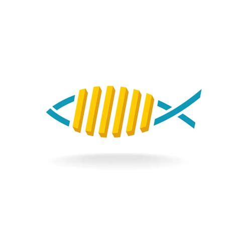 Fish chips logo Vector Images | Depositphotos