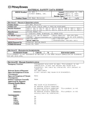 Fillable Online Msds Fillable Form For Cellphones Fax Email Print