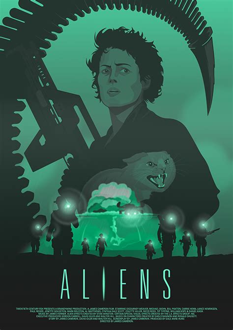 Aliens (Ripley And Jonesy) Version 2 | Thedesignersnursery | PosterSpy