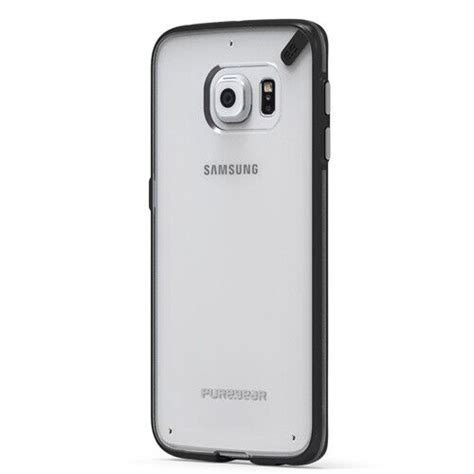 Samsung Galaxy S6 Edge PureGear Slim Shell Case Clear Black Brand