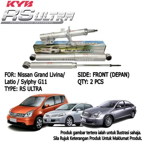 KYB Nissan Grand Livina Latio Sylphy G11 RS ULTRA Front Depan RS