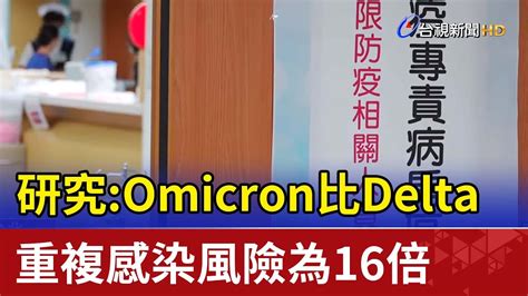 研究omicron比delta 重複感染風險為16倍 Youtube