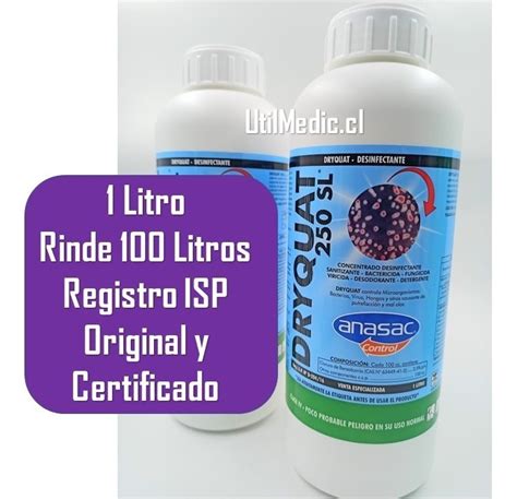 Amonio Cuaternario Anasac 1 Litro Rinde Hasta 100 Litros Isp Mercado Libre