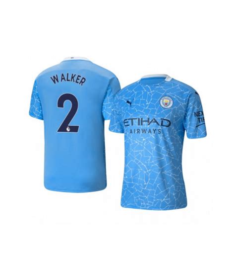 KIDs 2020-21 Manchester City Kyle Walker Home Pale Blue Replica Jersey