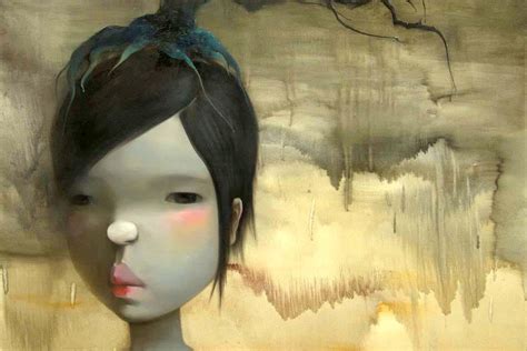 Chen Ke Painting Contemporary Chen Ke Sad Girl Artbaiguan