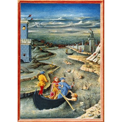 DanteS Inferno Styx N15Th Century Italian Manuscript Illumination From ...